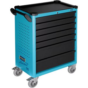 Hazet Werkzeugwagen Assistent 175-7, leer, blau, 7 Schubladen