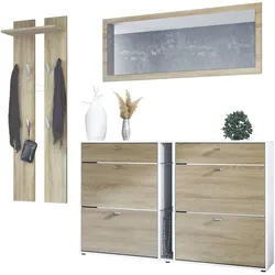 GARDEROBE Orlando Eiche sägerau