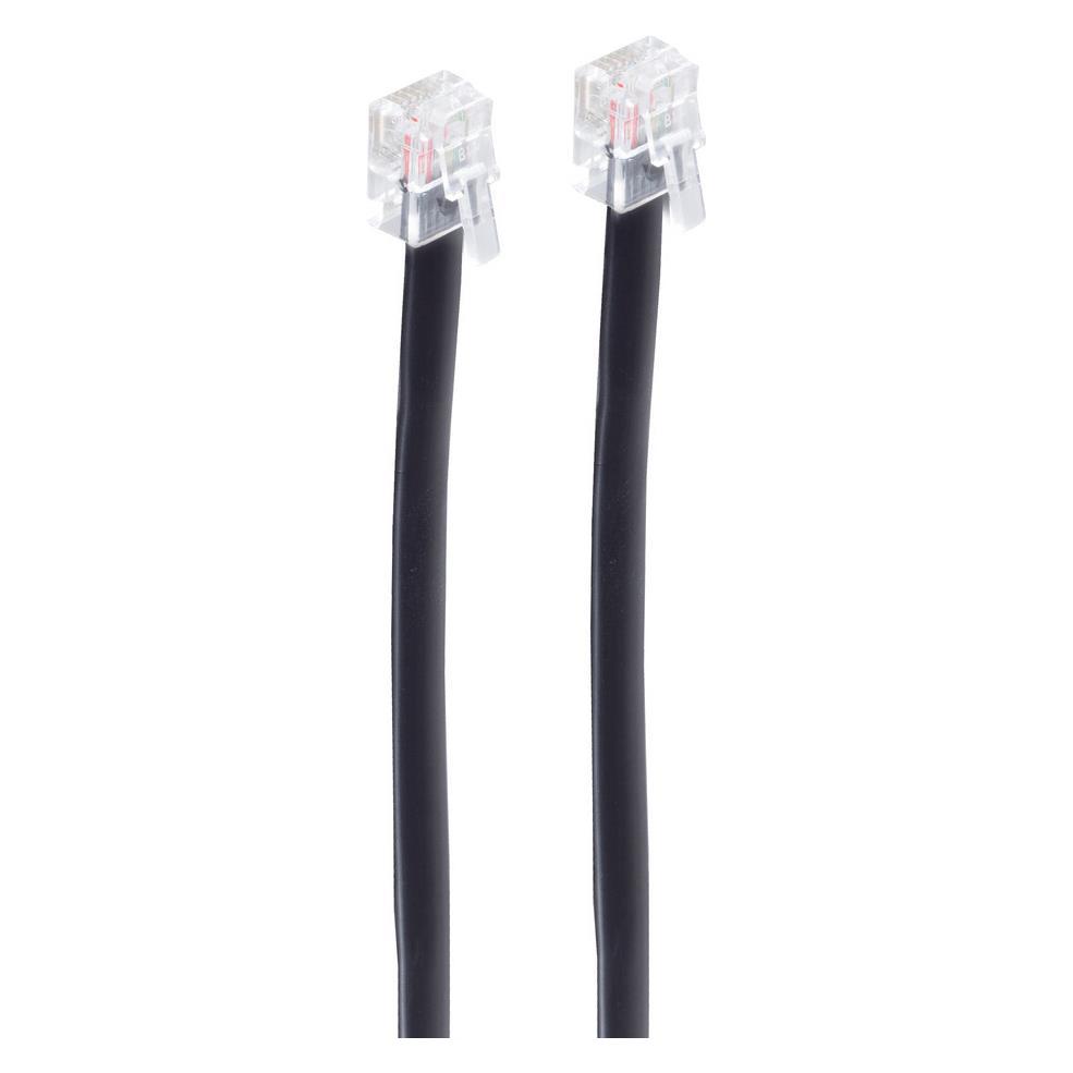 Shiverpeaks -BASIC-S--Modular-Kabel, Western-Stecker 6/6 auf Western-Stecker 6/6, schwarz, 6-adrig, 15m (BS70095-6/6)