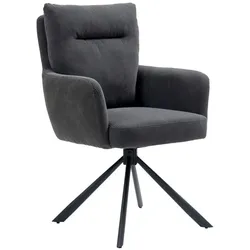 2er-Set WOLFMÖBEL Stuhl Stefan 1849 Cord Grau Anthrazit