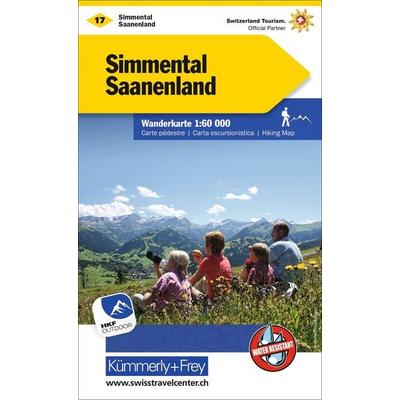 Kümmerly+Frey Wanderkarte 17 Simmental, Saanenland 1:60.000, Sonstige von , Kümmerly+Frey, 978-3-259-02217-7