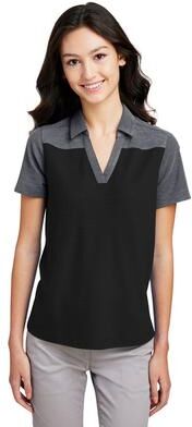 CORE365 CE112CW Women's Fusion ChromaSoft Colorblock Polo Shirt in Black/Carbon Heather size XL   Polyester
