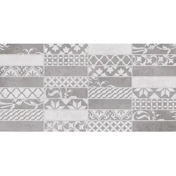 Multi Borneo Dekor hellgrau 20x40 cm matt WARMB444.1