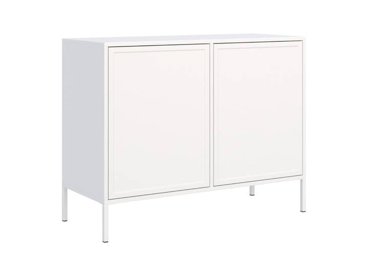 Velveto zweitürige Kommode 100 cm weiß