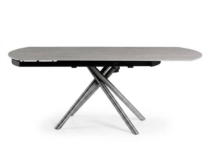 JVmoebel Esstisch Esstisch Grau Marmoroptik Metall Innenausstattung Moderner Stil Trend, Made in Europa