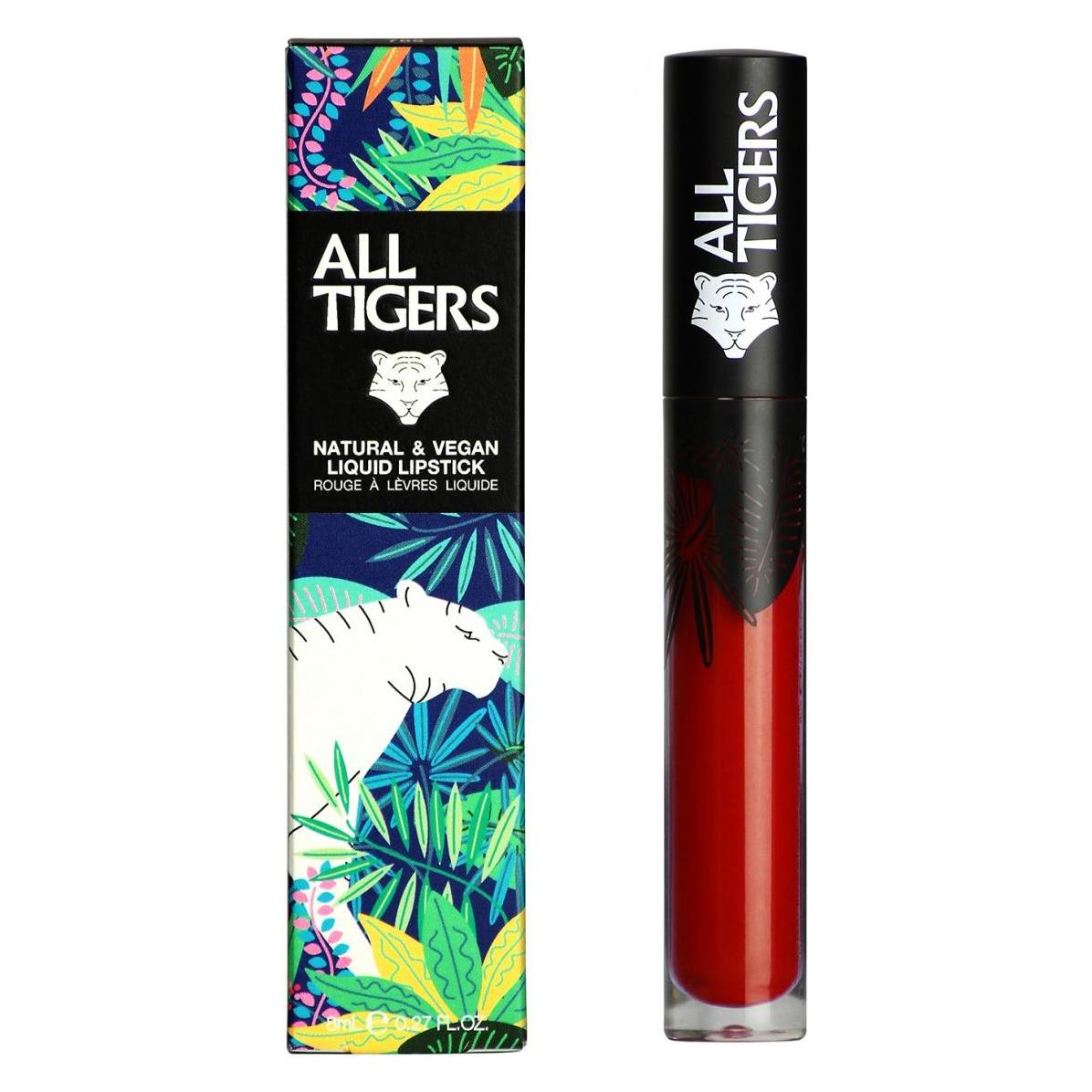 All Tigers Liquid Lipstick matt vegan und natürlich (Bordeaux-Rot) (ALTI37)