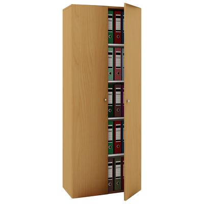 Aktenschrank VCM "Büroschrank Bücher Ordner Aktenschrank Vandol", braun (buche), B:70cm T:40cm, Obermaterial: 100% Holz Wood., Schränke