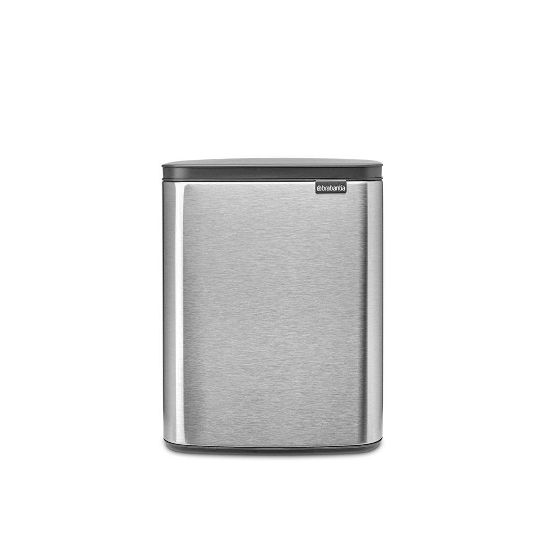 Brabantia Bo Prullenbak - 12 l - Matt Steel Fingerprint Proof (12 l) (23 04 86)