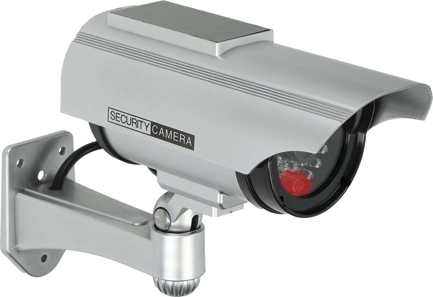 Nep bewakingscamera met zonnepaneel voor camera-imitatie en veiligheidstechniek