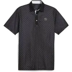 PUMA Herren Polo Pure Geo Polo, Größe S in Grau Grau