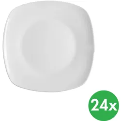 Dessertteller MONA quadratisch, 18,5 x 18,5 cm, Porzellan, 24 Stk.