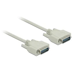DELOCK Serielles Kabel D-Sub 15 Stecker zu Stecker 3m