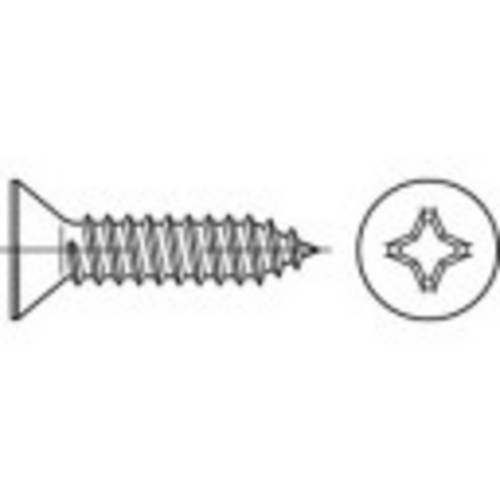 TOOLCRAFT 145241 Senkblechschrauben 4.2mm 60mm Kreuzschlitz Phillips DIN 7982 Stahl galvanisch verzinkt 250St.