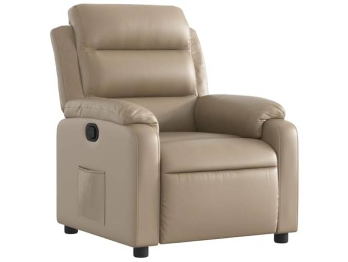 Makastle Relaxsessel Cappuccino-Braun Kunstleder