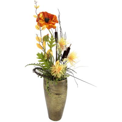 Kunstpflanze I.GE.A., orange, B:22cm H:68cm T:14cm, Keramik, Kunststoff, Polyester, Kunstpflanzen, Kunstpflanze