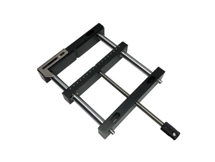 Pinces plates à mâchoires parallèles en aluminium, 200x412mm, étau de banc, couleur argent et noir, fixation d'étau à vis, étau uni, outils CNC QGG