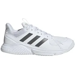 Adidas, Damen, Hallenschuhe, Court Flight (40), Grau, Weiss