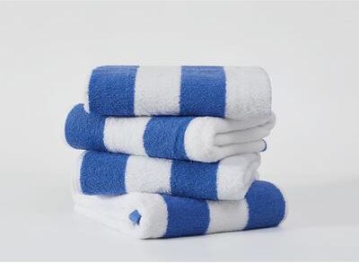 Oceanfront Resort Classic Cabana 4 PACK Beach Towel