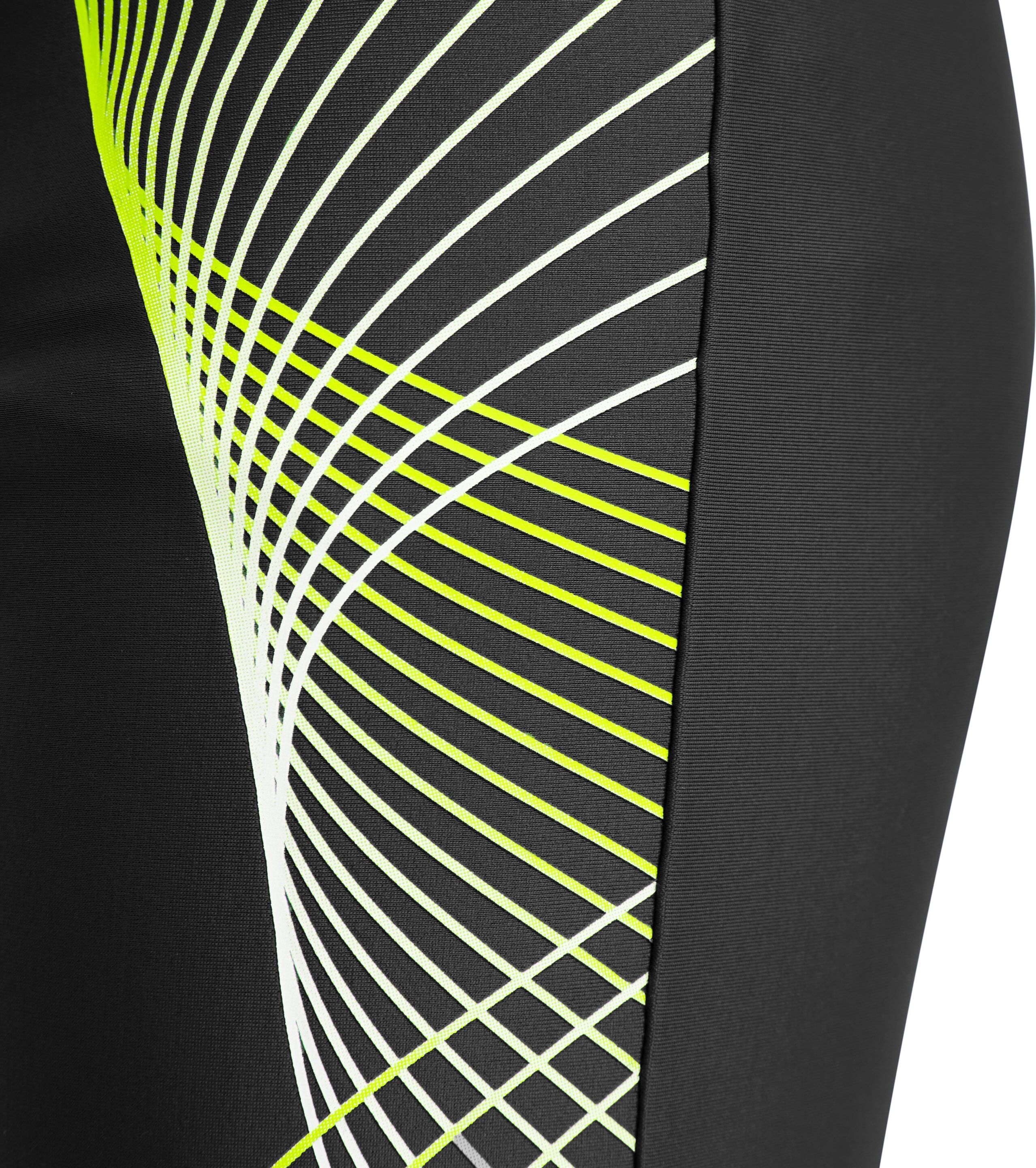 Badehose MCKINLEY "JU.-BADEHOSE NORM JAMMER B", Jungen, Gr. 116, N-Gr, schwarz (schwarz, grün lime), Web, Polyamid, unifarben, Badehosen Badehose, unifarbenes Design, elastisches Material, mit elastischem Bund schwarz, grün lime 116, N-Gr