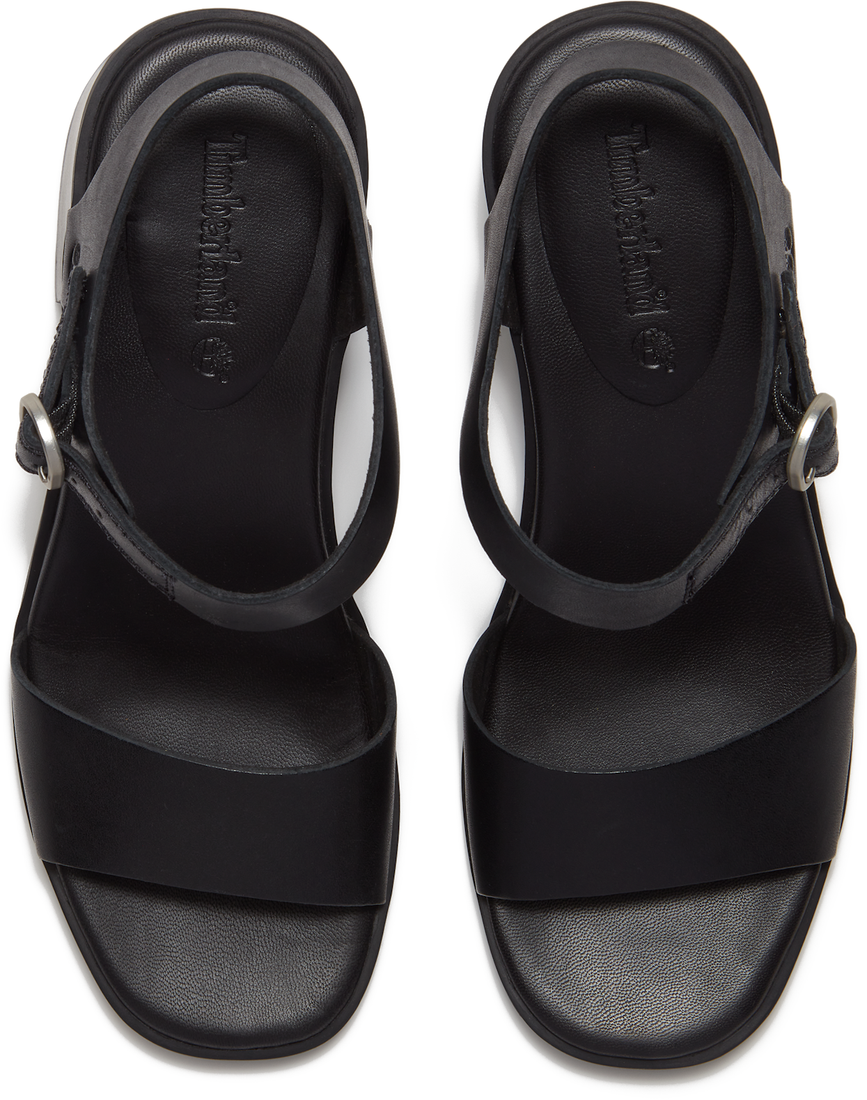 Sandale TIMBERLAND "BELLEVAUX BACKSTRAP SANDAL", Damen, Gr. 37, Textil, blk full grain, Leder, Schuhe Sandale, aus Timberland Premium Leder blk full grain 37, Textil