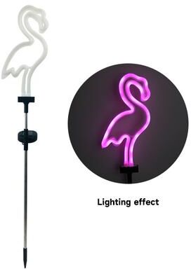 Modern Home Fixes Solar Patio Ground Lantern, Waterproof Stake Light Pathway Decor, Solar Flamingo Light LED Outdoor c 1pcs