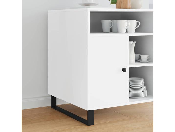 vidaXL Möbelbeine 2 Stk. Schwarz 546 x 40,5 x 100 mm Eisen