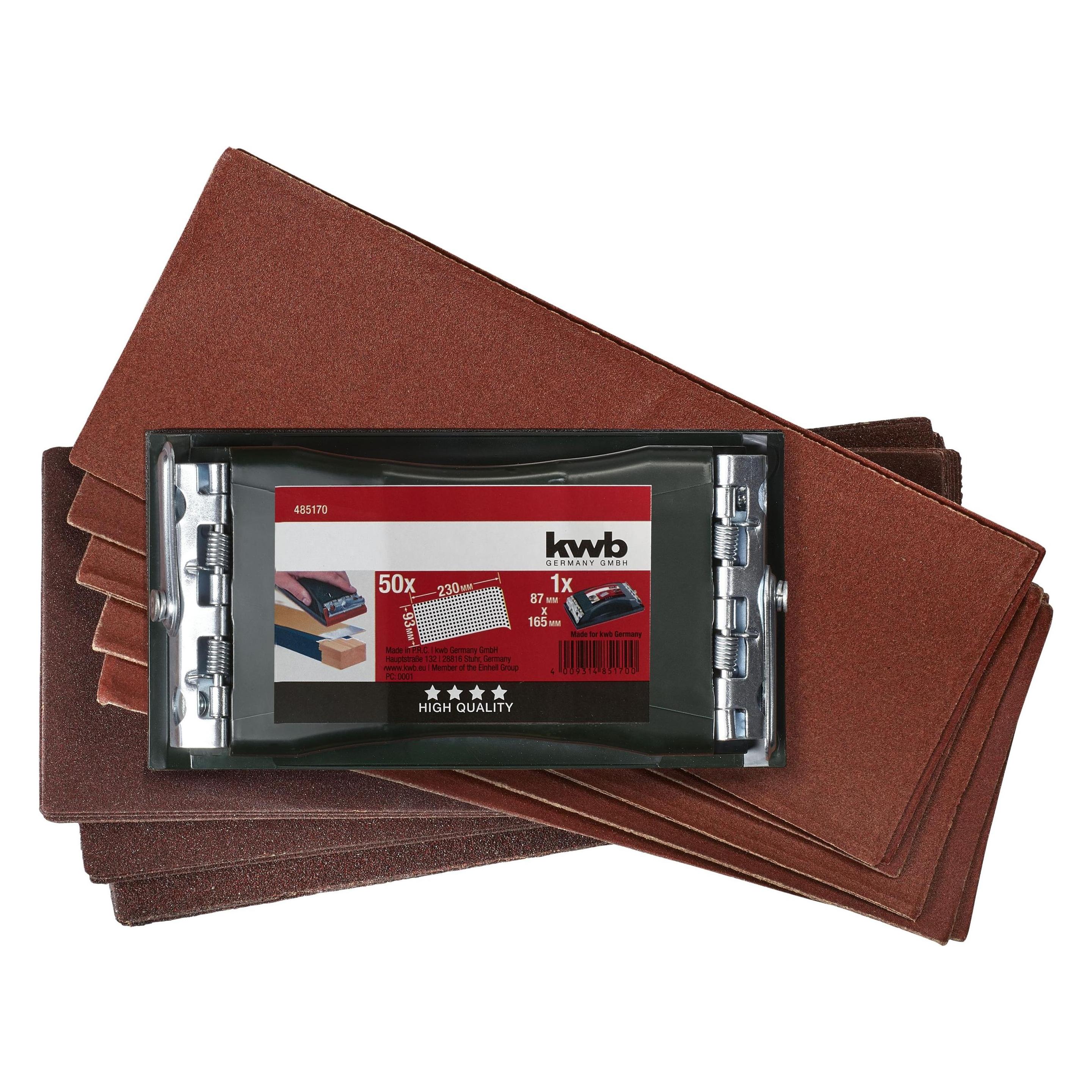 kwb Set Profi Handschleifer U.Sp.P (60, K60, P50) (485170)
