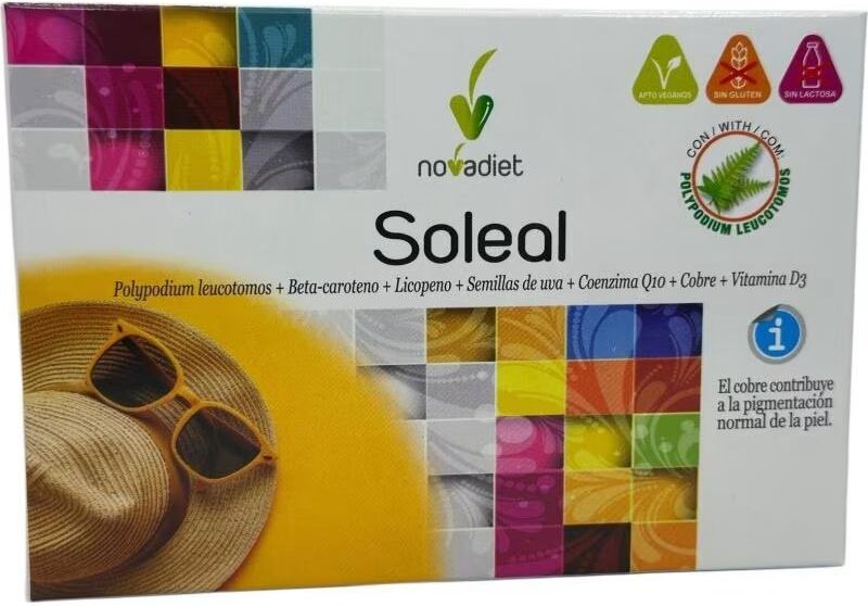 Novadiet Soleal 30 Cápsulas Protector Solar Talla Única Unisex