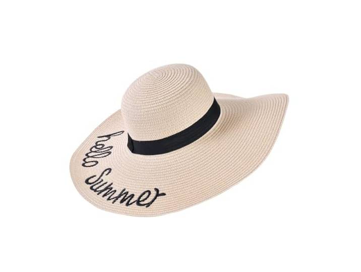 Decopatent Zonnehoed Dames 'Hello Summer' UV-bescherming Verstelbaar en met Zweetband