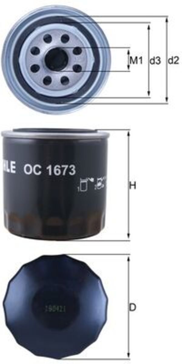 Knecht Filtro olio OC1673