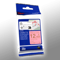 Brother P-Touch Band TZe-RE34 gold auf textil rosa 12mm / 4m