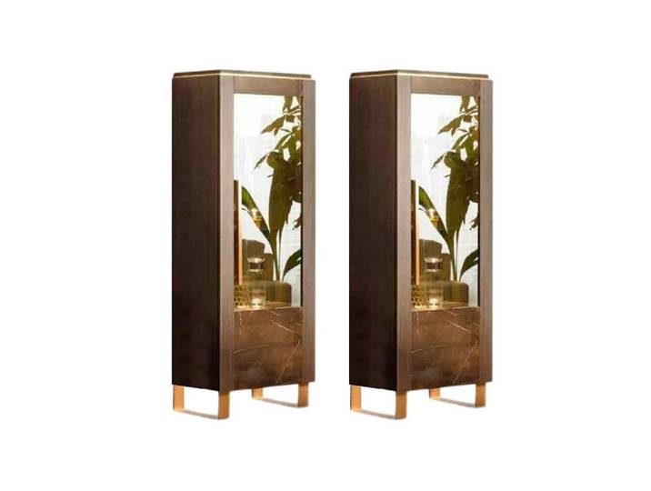 Xlmoebel Vitrine Arredoclassic Eleganter Glasschrank im modernen Stil (2x Vitrine) Hergestellt In Italy