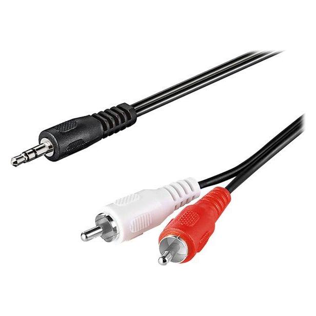 Goobay 3,5 mm Klinke zu stereo Cinch-Stecker (1.50 m, Cinch Kabel) (51649)