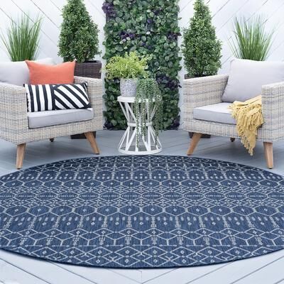 Alise Rugs Colonnade Farmhouse Geometric Indoor/Outdoor Area Rug