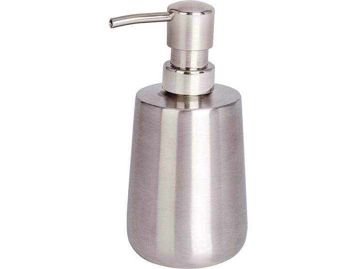 Seifenspender WENKO Solid , rosa (altrosa), B:8cm H:16cm T:9cm, Edelstahl, Dosierspender, Seifenspender