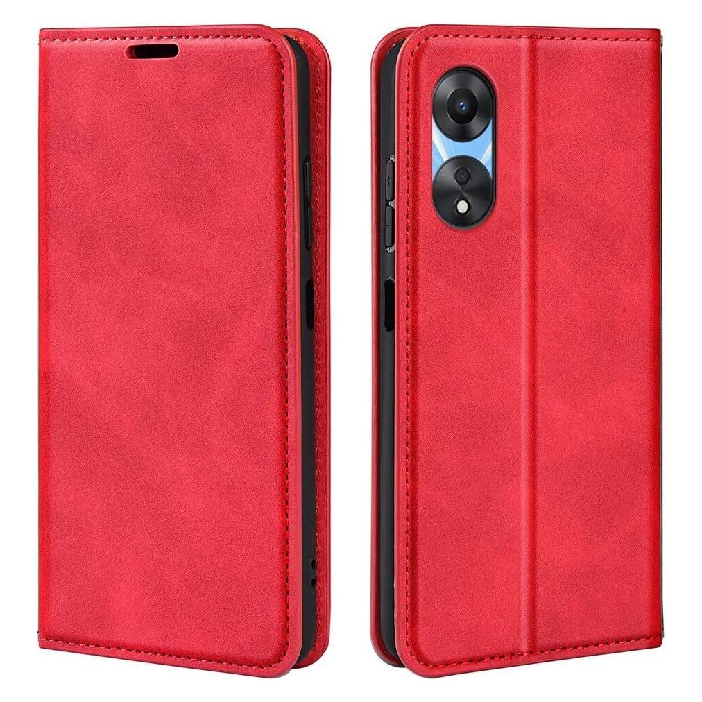 Cover-Discount OPPO A58 5G / A78 5G - Stand Flip Case Hülle rot (Oppo A78 5G) (660122587D)