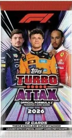 Topps Formule 1 Turbo Attax 2026 Booster 12 Kaarten