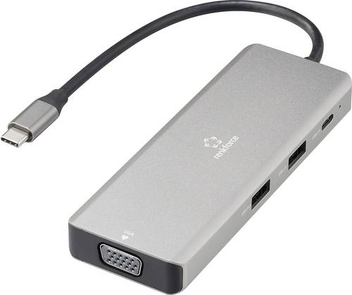 Renkforce USB-C Dockingstation RF-DKS-906 Passend für Marke Dockingstations: Universal Unterstützt 8K@30Hz (1x) / 4K@30Hz (2x)