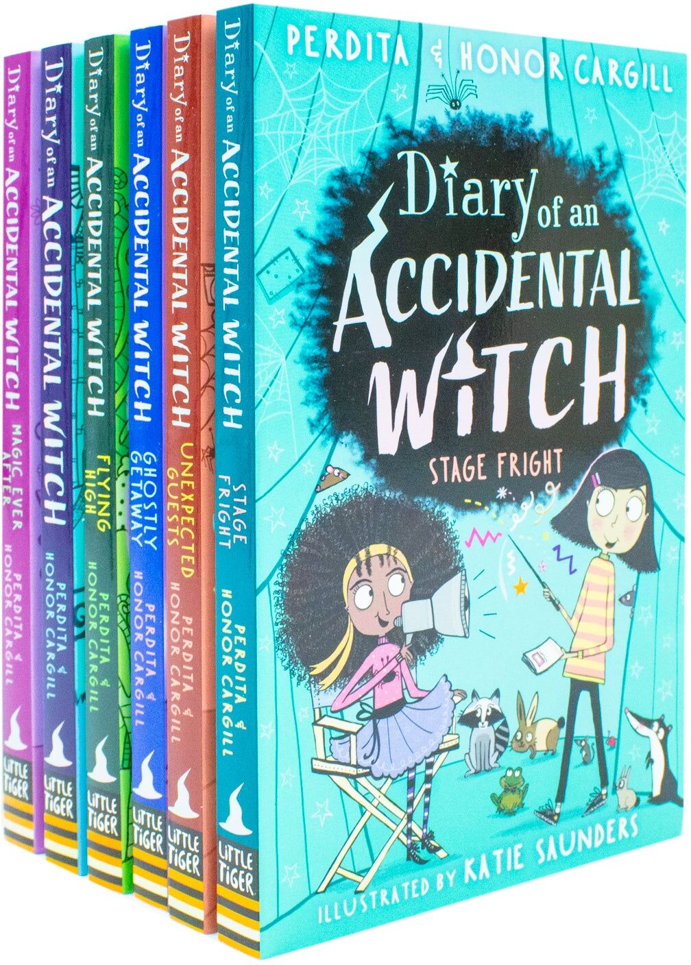 Stripes Publishing Diary of an Accidental Witch 6 Book Collection Set by Honor and Perdita Cargill - Paperback - Ages 7-9 - Funny Magical Diary Series for Kids