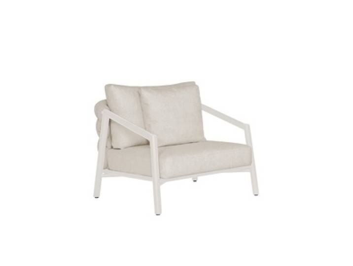 Suns Sato Lounge Chair Aluminium/Stoff Camel Sand/Natural gravel
