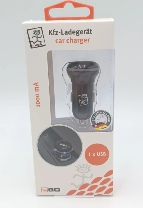 2GO Kfz-Ladegerät 12V/24V Universal USB - schwarz