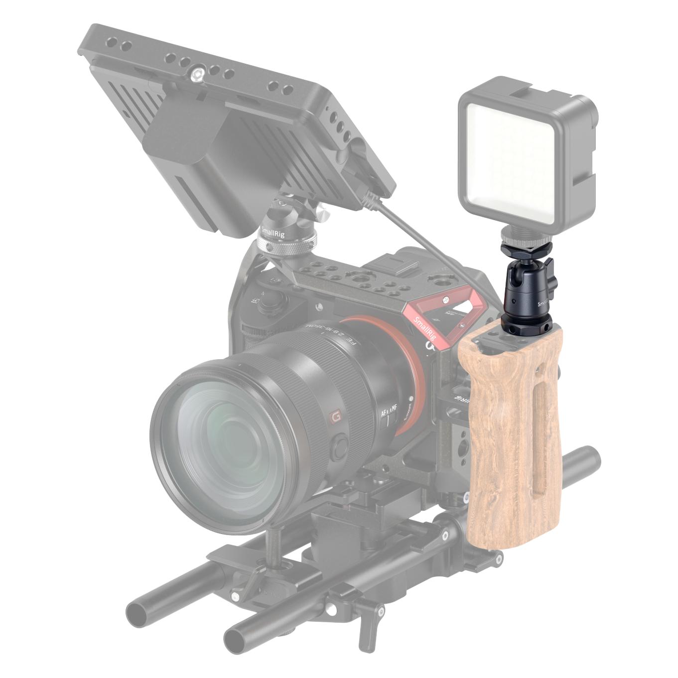 SmallRig mini Ball-Head Mounting Support Kit with Removable Cold Shoe (Diverses Video Zubehör) (2948B)