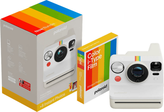 Polaroid Now 3 Wit met 8 stuks Color Film