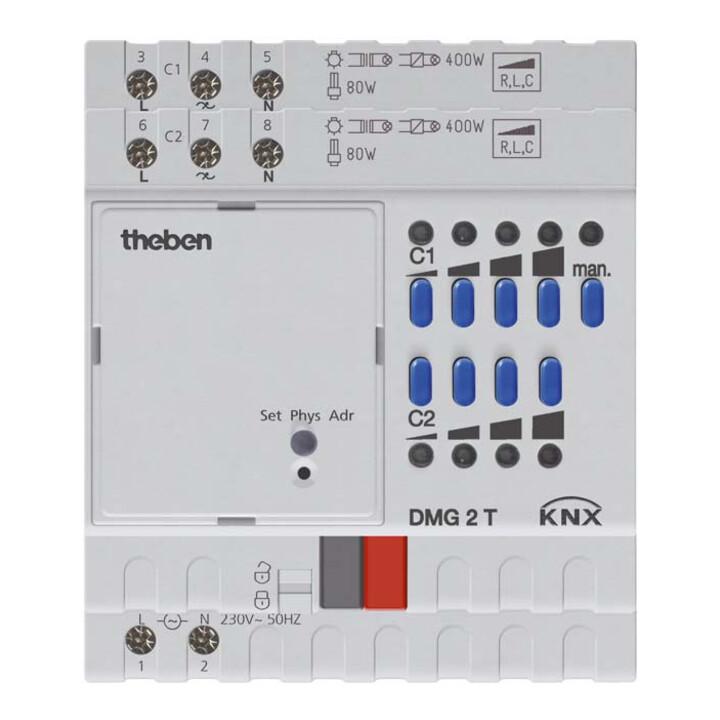Theben Universaldimmer 2Kanal, Grundmodul DMG 2 T KNX (4930270)