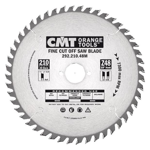 CMT 292.180.40M HM-Sägeblatt fein gezahnt 180 x 30 x 40T (35634150)
