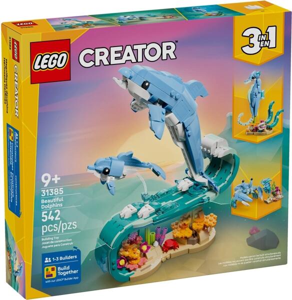 LEGO® Creator 3in1 31385 Meerestiere: Wunderschöne Delfine