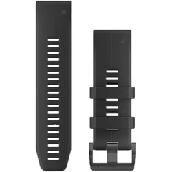 Garmin - Quickfit 26 Watch Band - Uhrenarmband -Silikon - Farbe: Schiefergrau/Silikon Schwarz