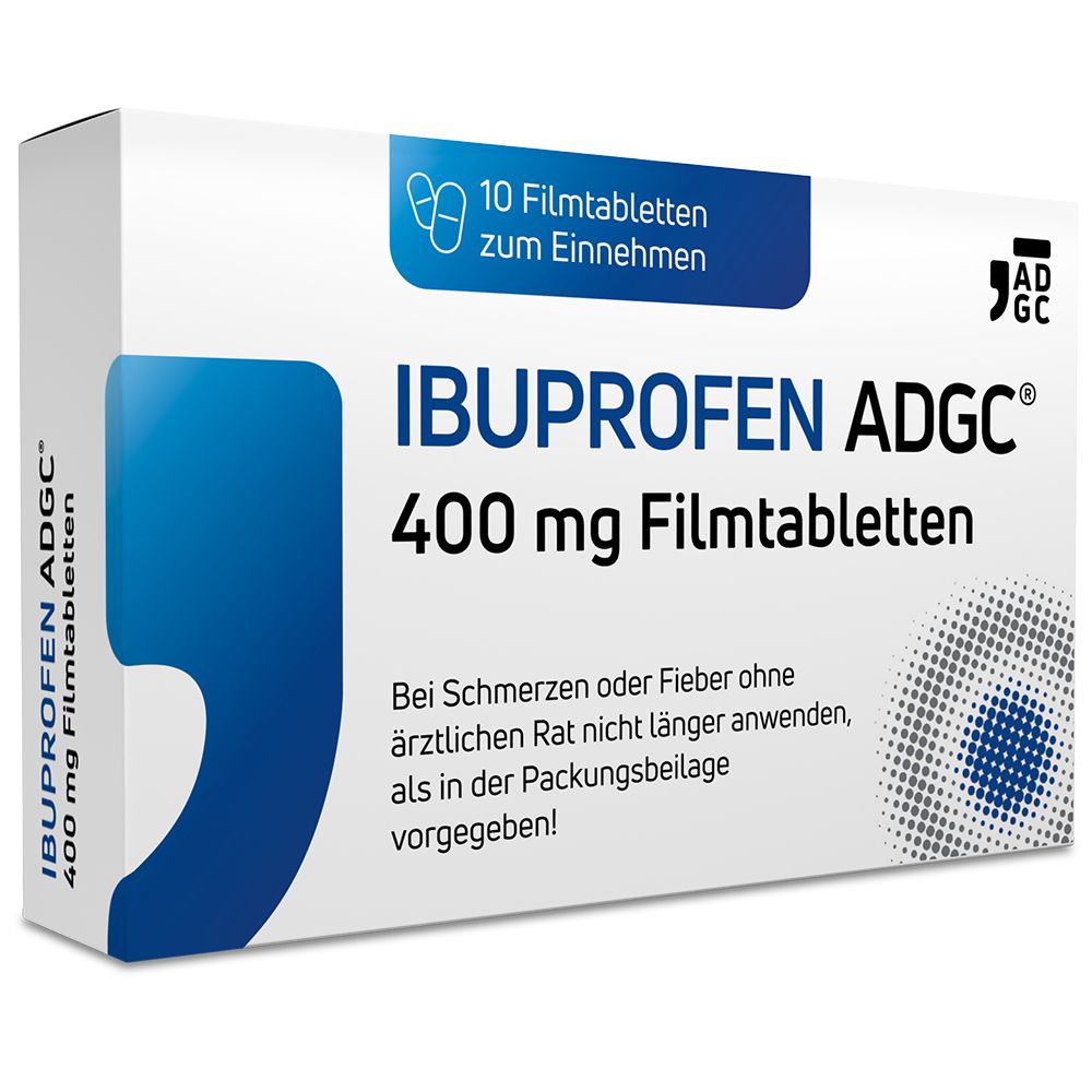 Ibuprofen Adgc 400 mg Filmtabletten 10 St