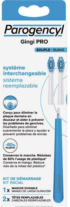 Parogencyl Gingi Pro Mango 1 ud y Recambio Cepillos Suave 2 uds