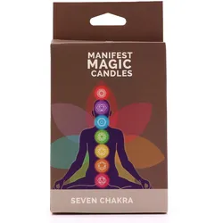 Seven Chakra Manifest Candles (pack of 7)